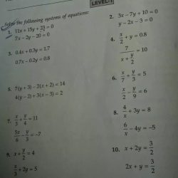 Solve 4x elimination 3y using