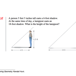 Geometry similar triangles word problems