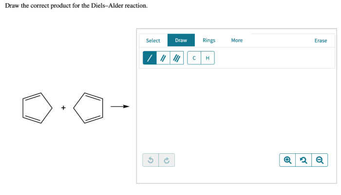 Draw the correct product for the reaction