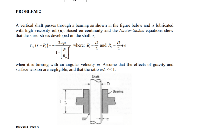 A vertical shaft passes through a bearing and is lubricated