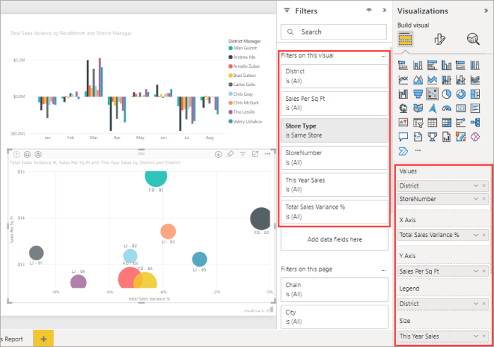 Which is not a section in the pivottable fields pane